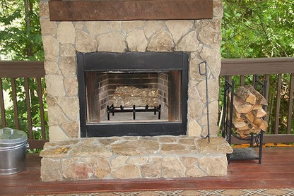 SteelFreak Super Heavy Duty Steel Fireplace Grate - Made in The USA (15 Inch)