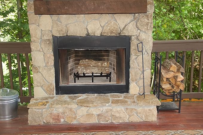 SteelFreak Super Heavy Duty Steel Fireplace Grate - Made in The USA (24 Inch)