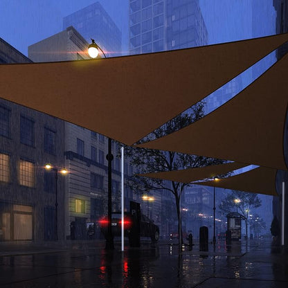Royal Shade 16' x 16' x 22.6' Brown Triangle Waterproof Sun Shade Sail Order to - Image 7