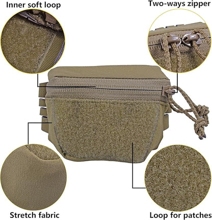 Tactical NVG Battery Pouch Helmet Mounted, Counter Weight Pouch GP Balance Retention for Fast MK1 PJ Airsoft Helmet