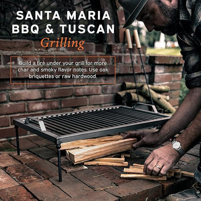 Argentine Grill - Argentinian Grills - Santa Maria Grill - Argentinian Parrilla Set with all Tools Included - BBQ Parrillas Asado