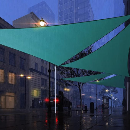 Royal Shade 7' x 8' x 10.6' Turquoise Triangle Waterproof Sun Shade Sail Order - Image 7