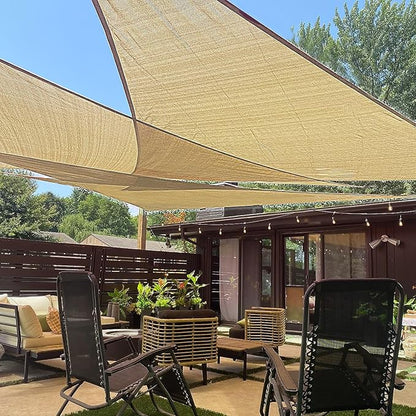 LOVE STORY Custom Size 12' x 24' x 26.8' Sun Shade Sail by LOVESTORY