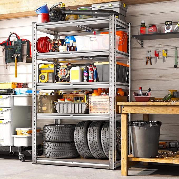 REIBII Galvanized Garage Shelving - Image 4