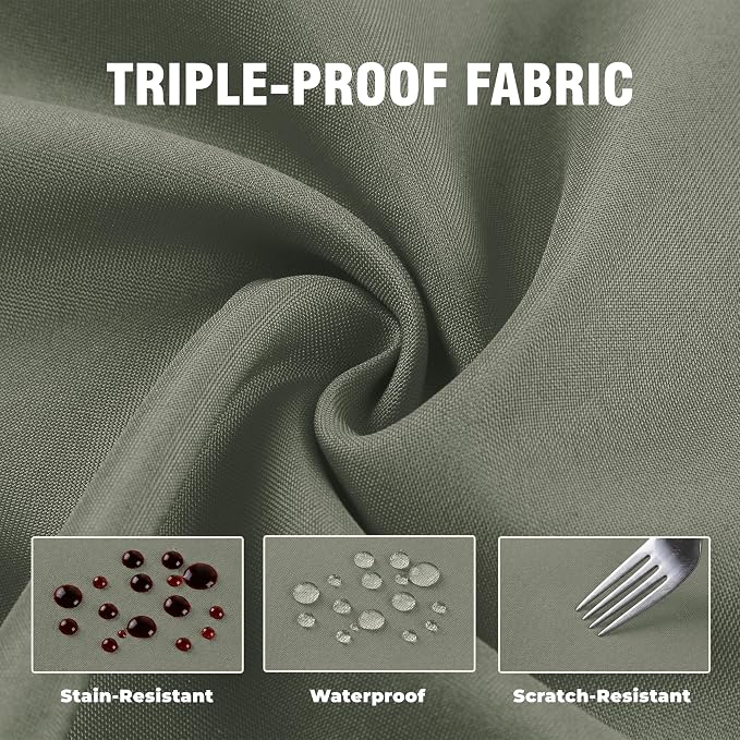 Set of 4 Outdoor Curtains for Patio Waterproof, Breathable Grommet Panels for - Image 6