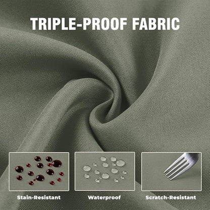 Set of 4 Outdoor Curtains for Patio Waterproof, Breathable Grommet Panels for - Image 6