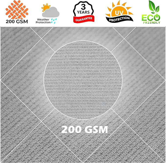 Royal Shade 18' x 23' x 29.2' Grey Right Triangle Sun Shade Sail Order to Make - Image 8