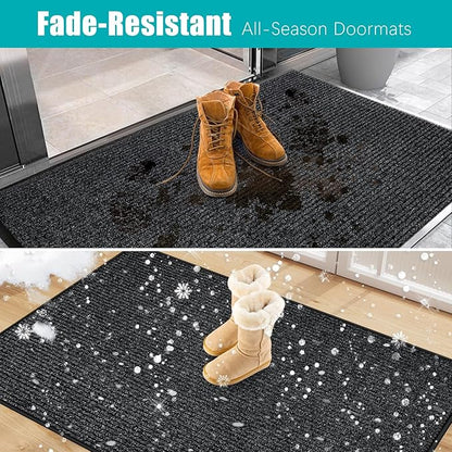 Azadx 3'x6' Front Door Mat Heavy Duty Indoor Outdoor Door Mat Non-Slip Backing Doormat for Entryway Stain and Fade Resistant Commercial Floor Mats Entry Mat Low Profile Welcome Door Mats