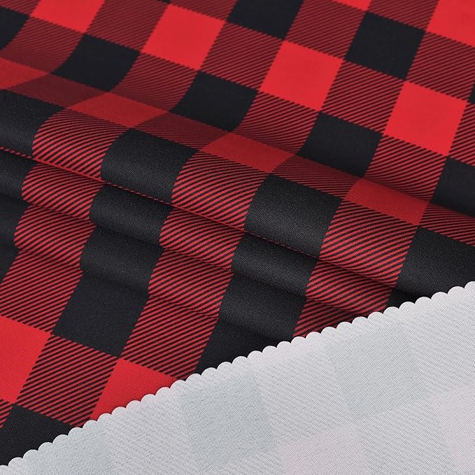 Classic Gingham Buffalo Tablecloth Fabric - Oblong 90x156 Inch Water Proof Checkered Table Cloth for Indoor Outdoor - Table Cover for Birthday, Picnics, BBQs, and Parties