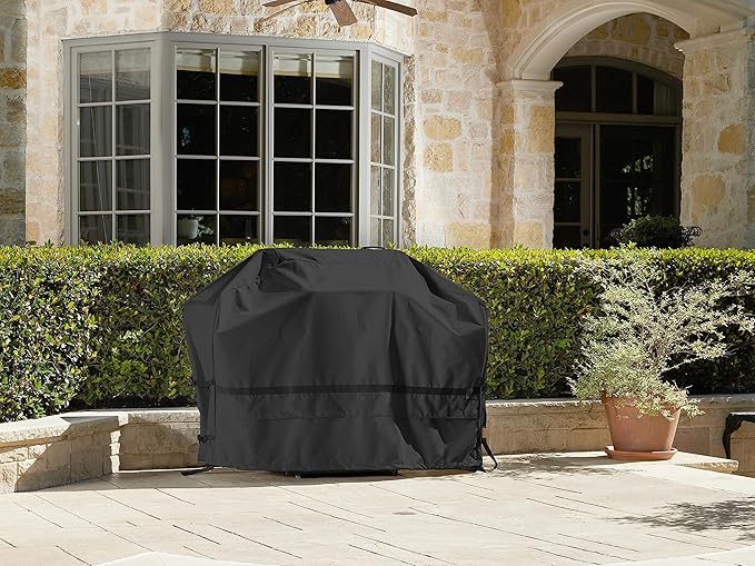Covermates Grill Cover - Weather Resistant Outdoor Cover, Heavy Duty BBQ Covers for Large Outdoor Kitchen, Prestige 900D Polyester, 57 Inch, Black