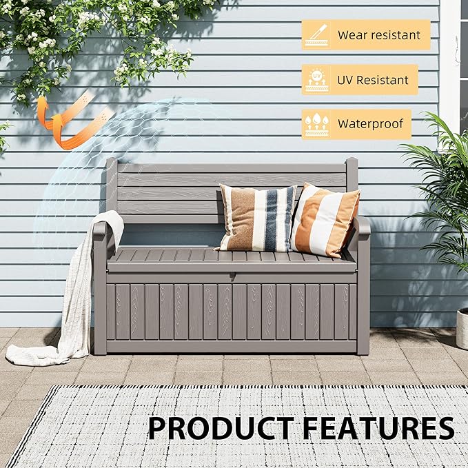 80 Gallon Lockable Deck Bench - Image 4