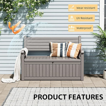 80 Gallon Lockable Deck Bench - Image 4