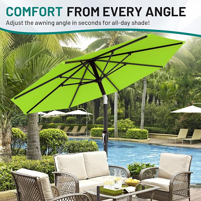 9 FT Patio Umbrella for Outdoor, Outdoor Table Umbrella - Image 7