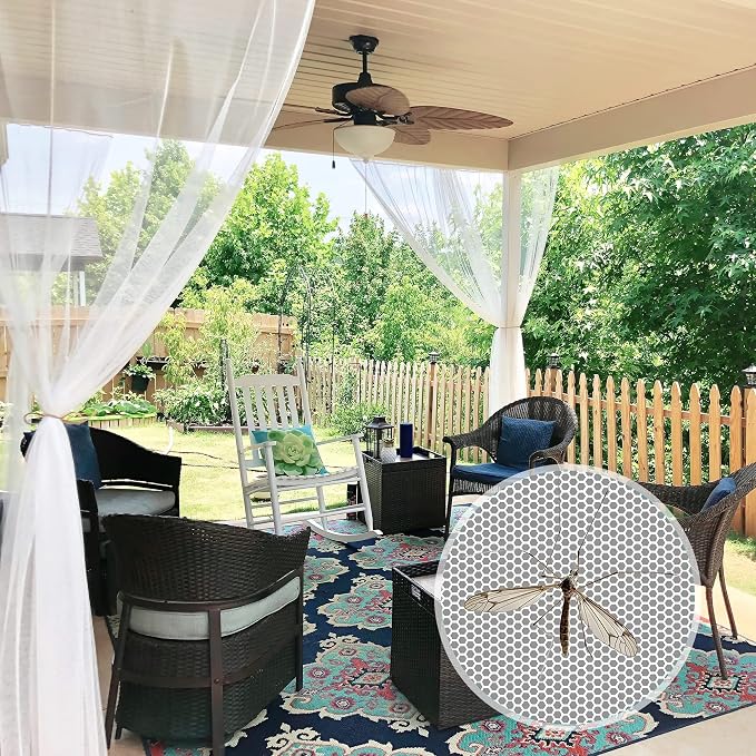 RYB HOME Mosquito Net Outdoor Curtains - Image 2