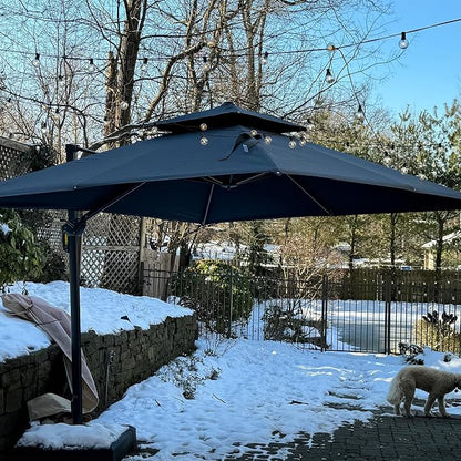 PURPLE LEAF Cantilever Umbrella - Image 3
