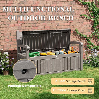 80 Gallon Lockable Deck Bench - Image 4