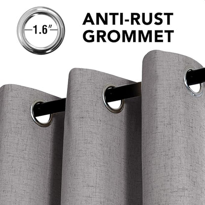 H.VERSAILTEX Linen Curtains 100% Blackout Curtains - Image 3