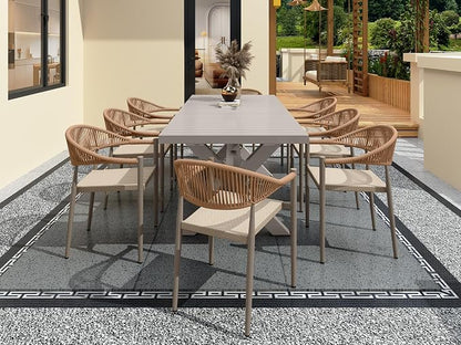 TWT Patio Dining Chairs Outdoor Stackable - Image 2