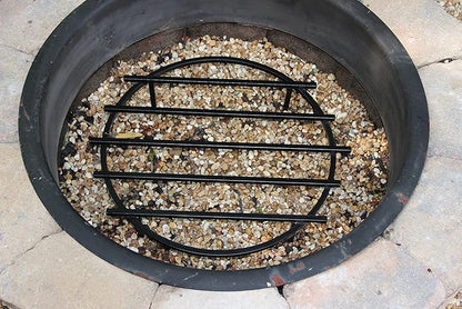 SteelFreak Classic Round Fire Pit Grate, 24 Inch Diameter - Made in The USA