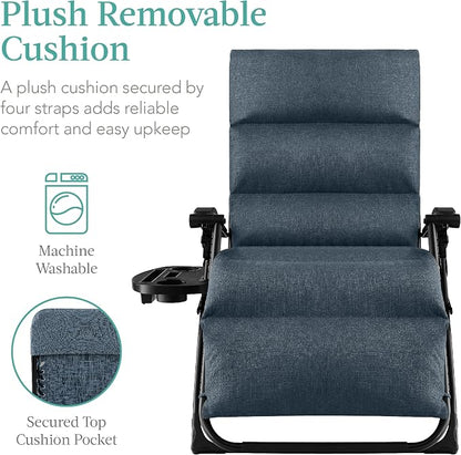 Best Choice Products Oversized Zero Gravity Chair, Folding Outdoor Patio - Image 4