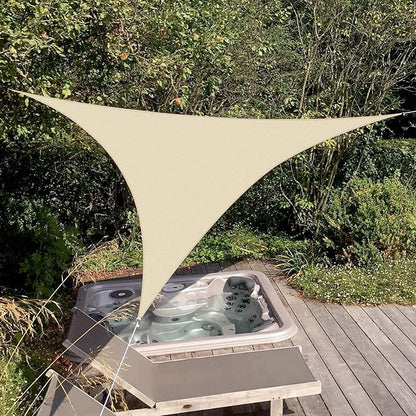 Patio Paradise 23' x 23' x 23' Sun Shade Sail Triangle Canopy Shade Cloth - Image 6
