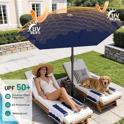 7.5FT Patio Umbrella Table Market Umbrella - Image 5