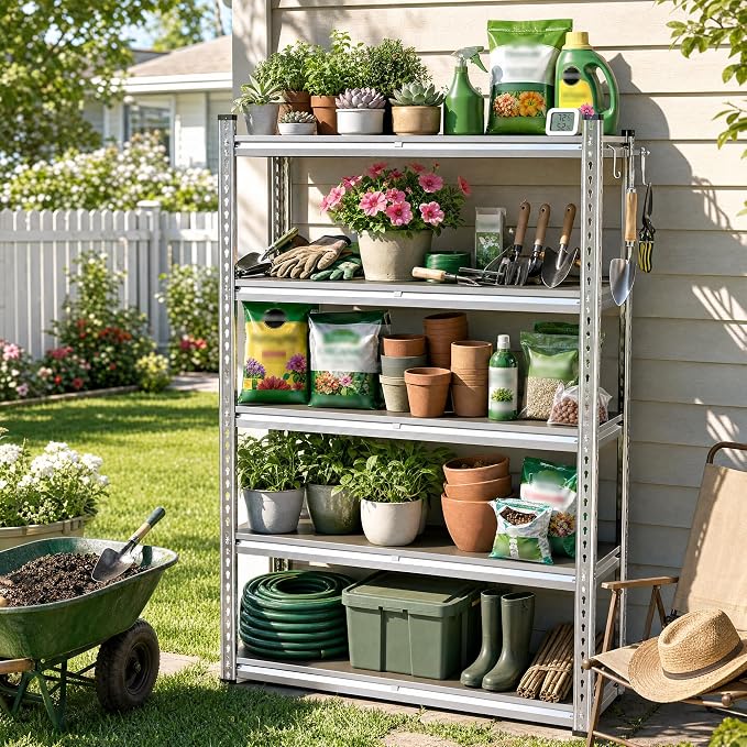 Romorgniz 60" H Waterproof and Rustproof Plant Shelf by Romorgniz