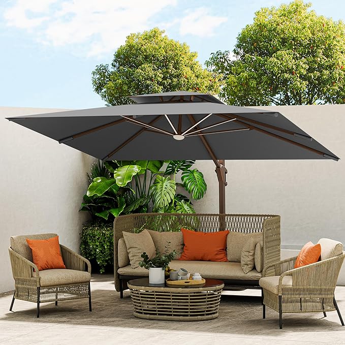 10x13FT Cantilever Patio Umbrella by MEVBC