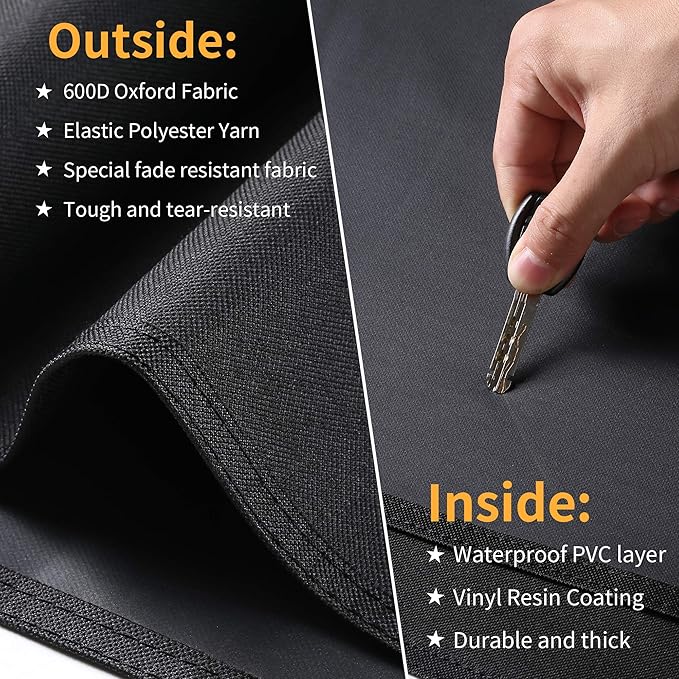 SUPJOYES Grill Cover for Traeger Ironwood 885 Wood Pellet Grill, Heavy Duty Waterproof Smoker BBQ Accessories, Full Length, Special Zipper Design