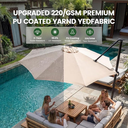 10ft Outdoor Umbrellas for Patio - Image 4