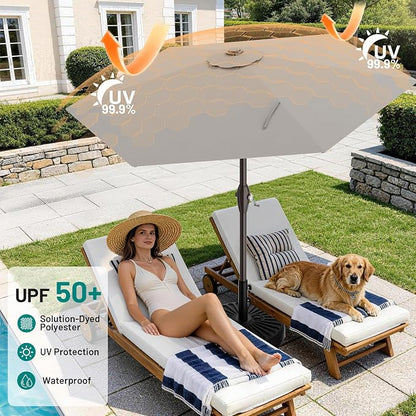7.5FT Patio Umbrella Table Market Umbrella - Image 4