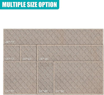 Azadx 2'x4' Front Entryway Door Mat Non Slip Indoor Door mats Washable Entry Mats Welcome Doormat Dirt Trapper for House Entry Low Profile Doormat Indoor Entrance Mat