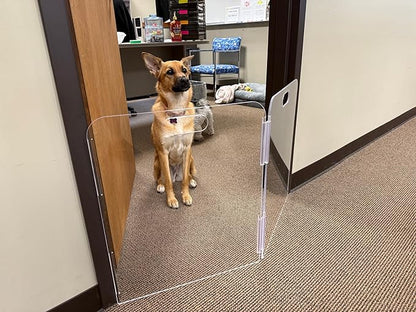 Pet Barrier (2-Panel) | Free-Standing Pet Gate | Foldable | Protect Your Indoor Living Spaces, Decorations, and Important Items from Pets | Made in The USA