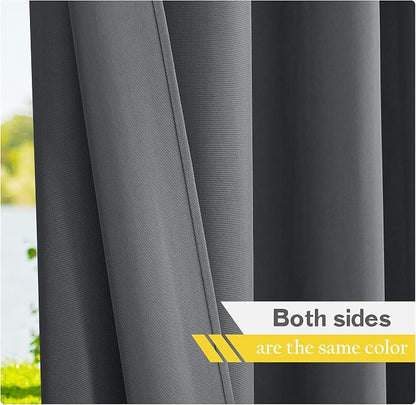 NICETOWN Canvas Waterproof Outdoor Curtains - Image 4