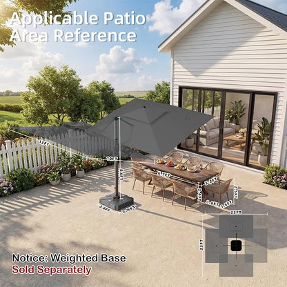 Deconk 10' X 13 'Patio Umbrella - Image 8