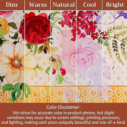 Maison d' Hermine Premium Table Cloth Rectangle Table 100% Combed Cotton 90 x 70 Inches Tablecloth Reusable Decorative for Dining Room, Farmhouse, Home, Party, Festive & Wedding - Summer Joy