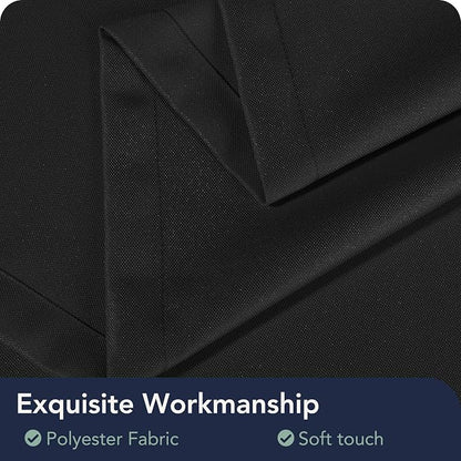 Black Outdoor Curtains for Patio Waterproof, 8 Panels, Rod Pocket | - Image 5