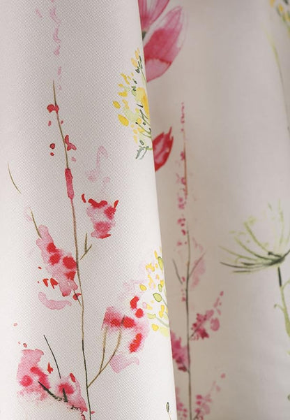 Maison d' Hermine Table Cloth Round Table 100% Cotton 63 Inches Tablecloth Reusable Decorative Everyday Use for Dining Room, Farmhouse, Home, Party, Festive & Wedding Spring Summer - Botanical Fresh