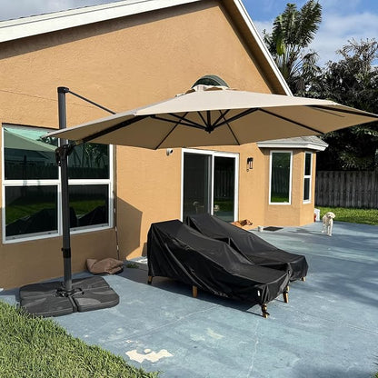 PURPLE LEAF Patio Outdoor Umbrella 11 Feet Round - Image 2