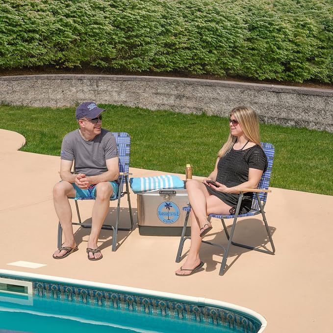 Garden Elements Folding Patio & Lawn Chairs – Steel Frame - Image 4