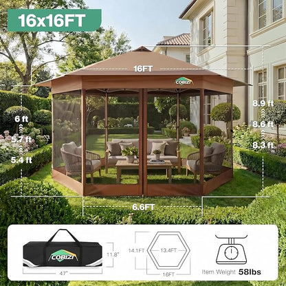 COBIZI 16x16 Pop Up Gazebo on Clearance - Image 4