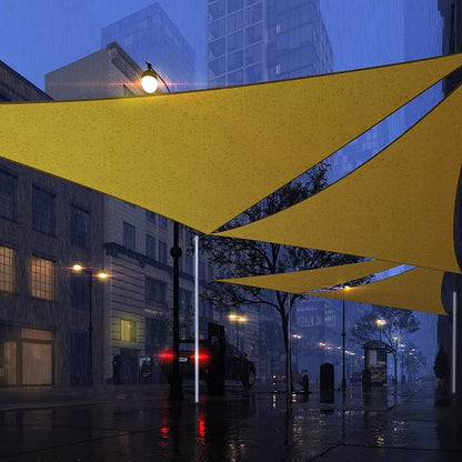 Royal Shade 9' x 12' x 15' Yellow Triangle Waterproof Sun Shade Sail Order to - Image 7