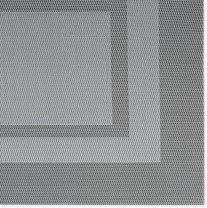 DII PVC Tabletop Collection Woven Indoor/Outdoor, Placemat Set, 13x17.25, Gray, 6 Piece