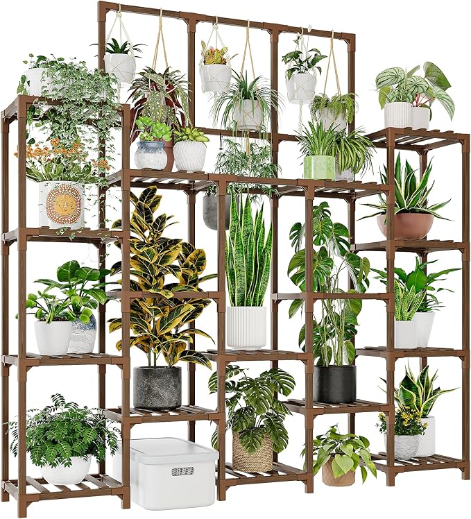 GENTINGBRO Plant Stand Indoor Outdoor 63" Tall Plant Shelf by Gentingbro