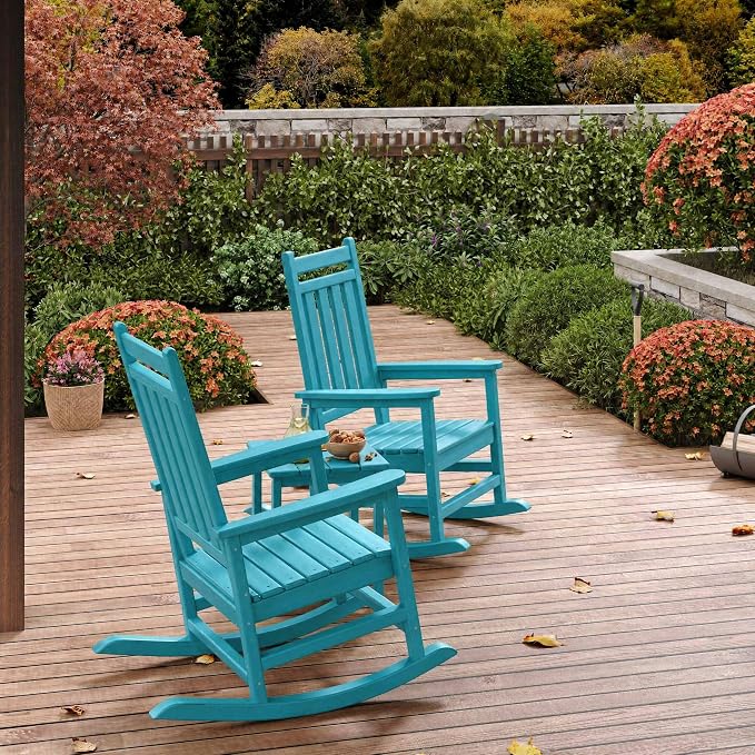 HDPE Rocking Chair Outdoor Set of 2 - Image 6