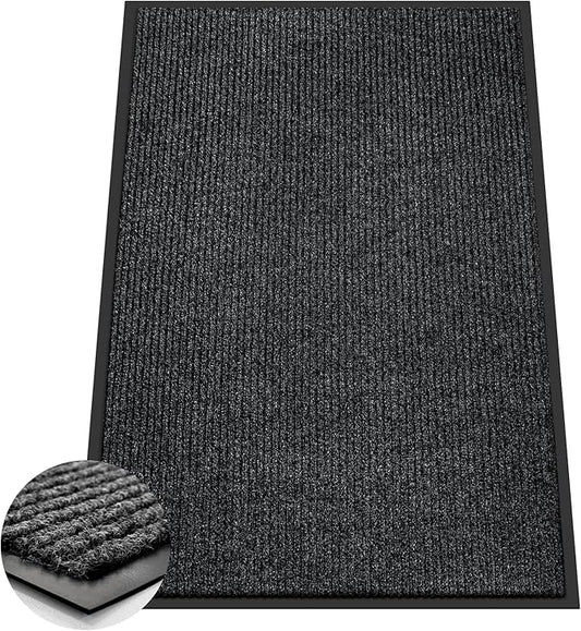 Azadx 4'x6' Front Door Mat Heavy Duty Indoor Outdoor Door Mat Non-Slip Backing Doormat for Entryway Stain and Fade Resistant Commercial Floor Mats Entry Mat Low Profile Welcome Door Mats