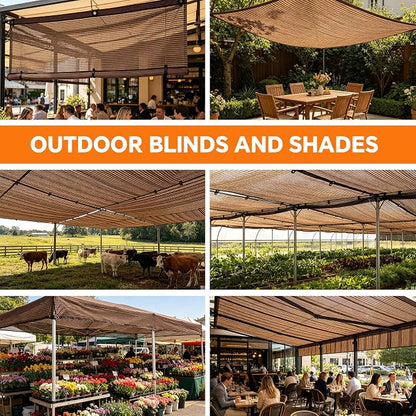 90% Sun Shade Cloth with Grommets, Breathable HDPE Mesh Tarp - Image 8