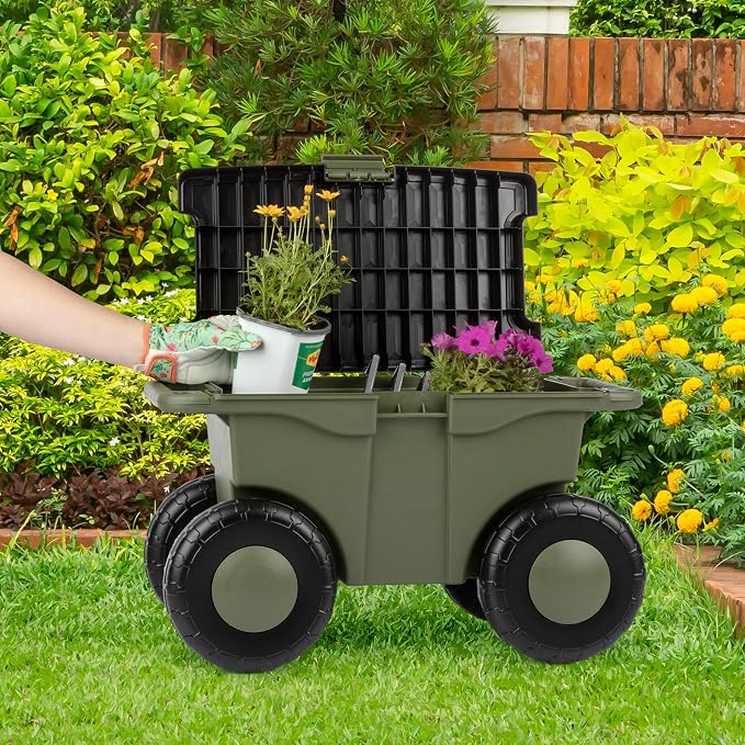 Pure Garden Rolling Garden Cart - Image 2