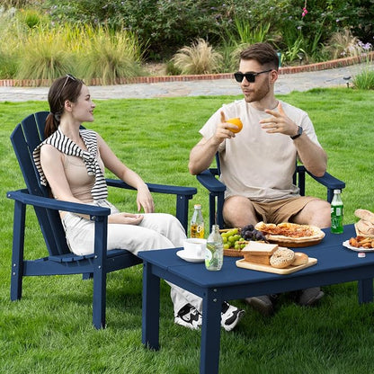 Compact Stackable Adirondack Chairs, All Weather HDPE, All-Weather - Image 2