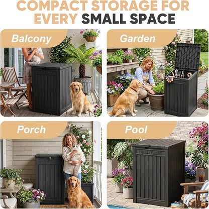 56 Gal Waterproof Outdoor Storage Box UV Resistant Deck Box | Durable resin - Image 8